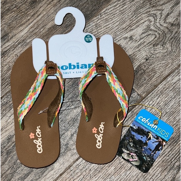 Cobian LIL LALATI Flip Flops Thong Sandals Multi Pastel Braided Surf Summer NEW - Picture 7 of 7